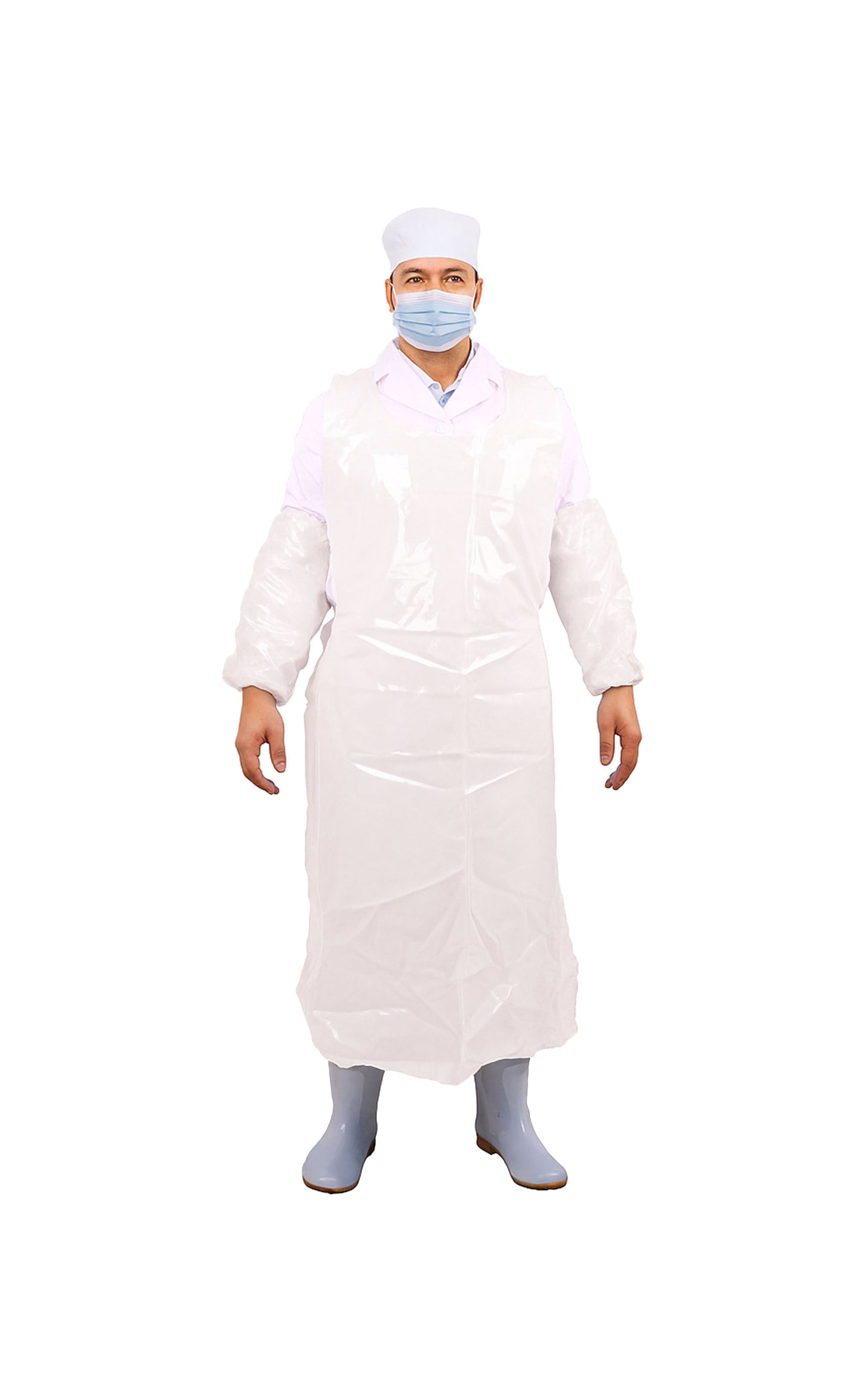 Apron, PE, White, 28"x55", 2mil,100ea/bg, 5bg/cs; 500ea/cs