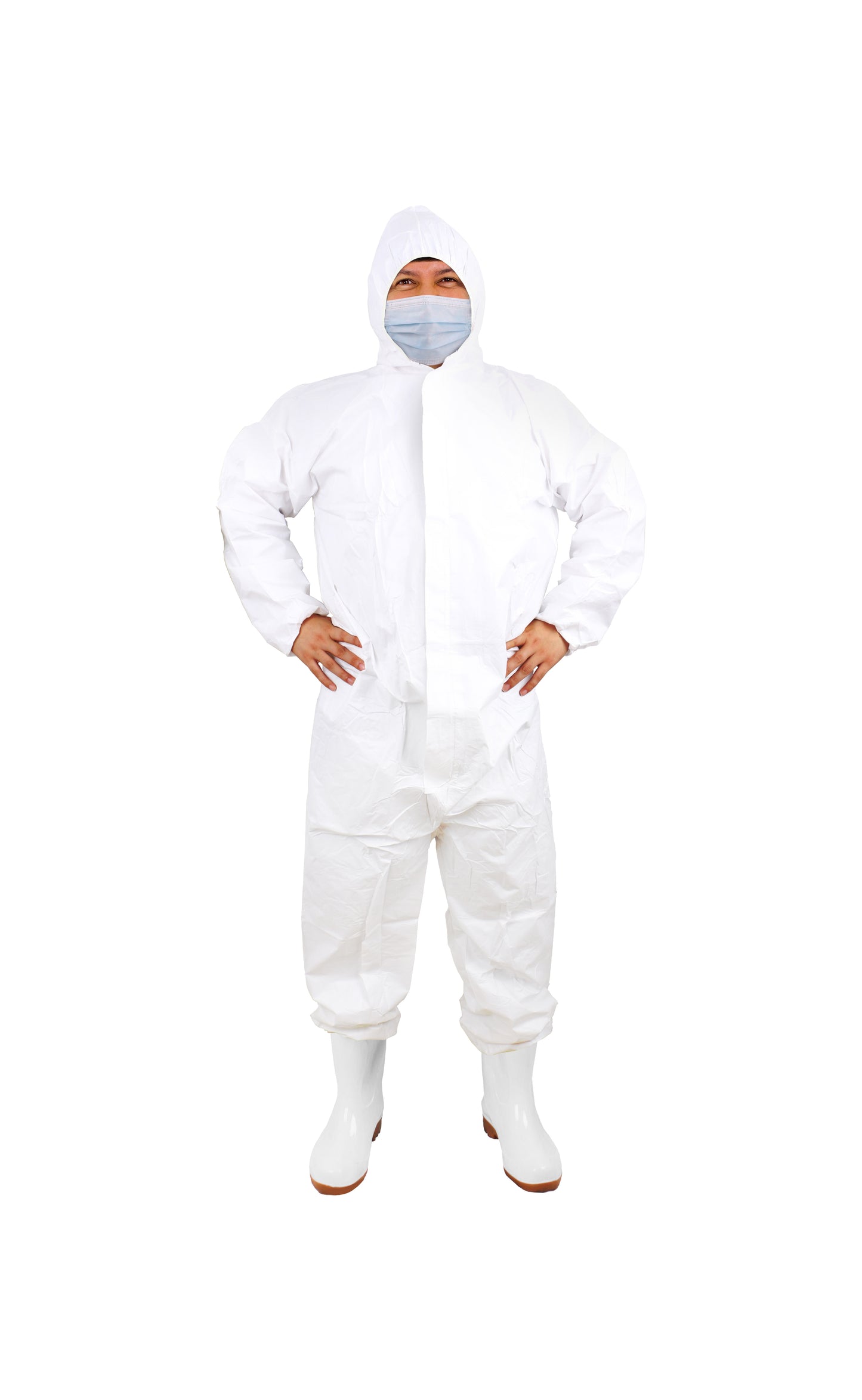 Coverall, Microporus, White, 2XL, 55gsm, Elastic Ankles and Wrists, 1ea/bg, 25bg/cs; 25ea/cs