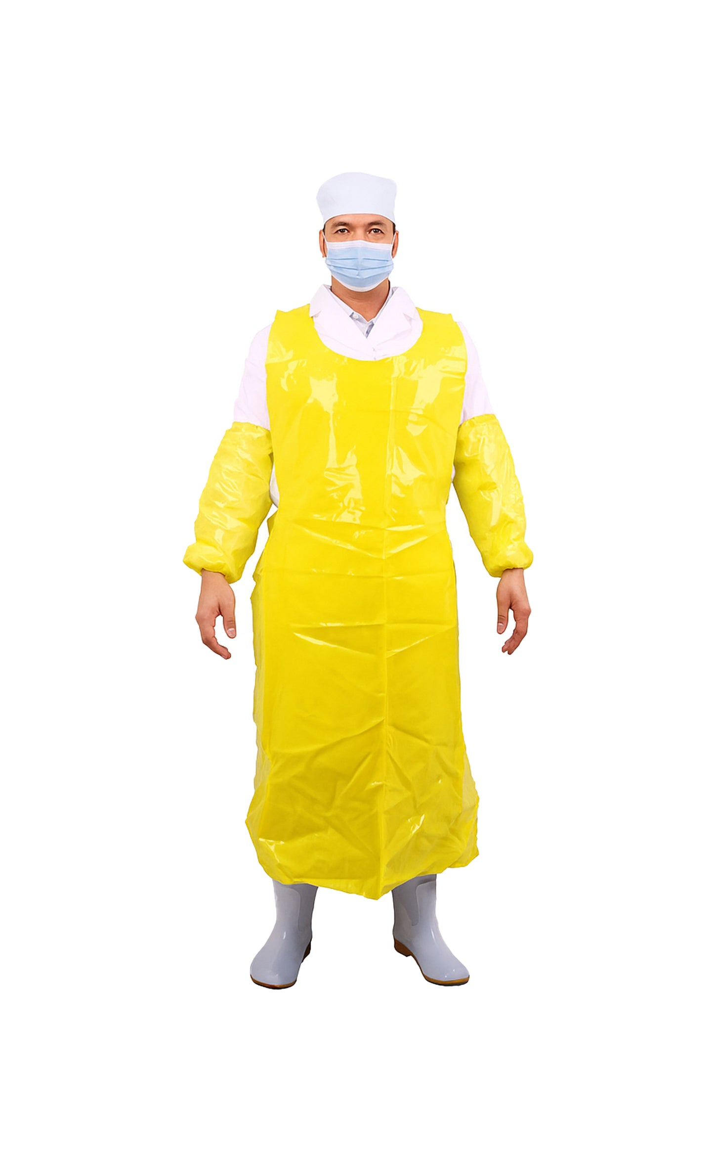 Apron, PE, Yellow, 28"x55", 2mil,100ea/bg, 5bg/cs; 500ea/cs