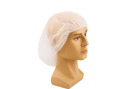 Hairnets, Nylon, White, 21'', 9gsm, 1/8 Holes, 100ea/bg, 10bg/cs; 1000ea/cs