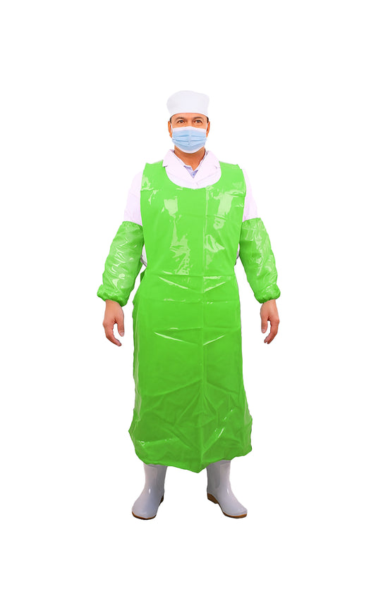 Apron, PE, Green, 28"x55", 2mil,100ea/bg, 10bg/cs; 1000ea/cs