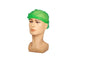 Pleated Bouffant, SBPP, Green, Elastic Single Strap, 24", 100ea/bg, 10bg/cs; 1000ea/cs
