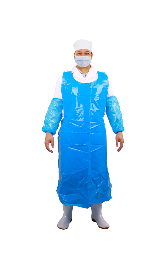 Apron, PE, Blue, 28"x55", 1mil,100ea/bg, 10bg/cs; 1000ea/cs