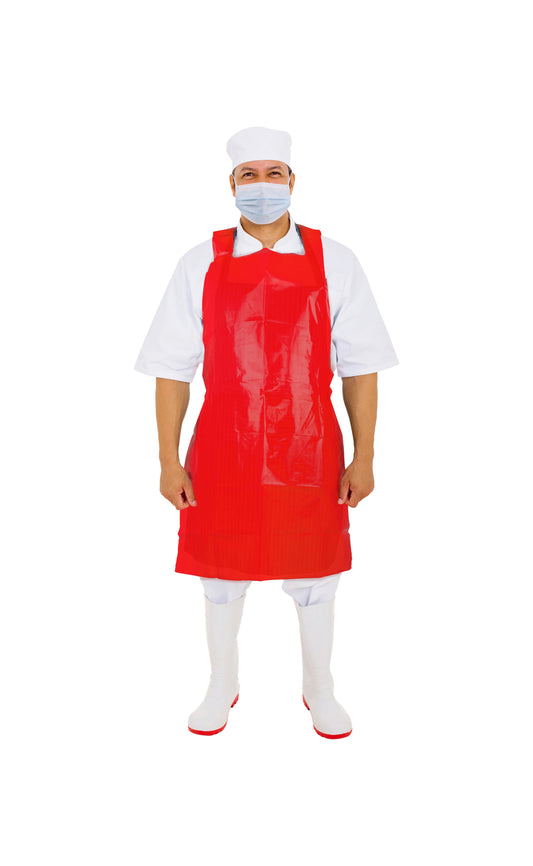 Apron, PE, Red, 28"x46", 1mil,100ea/bg, 10bg/cs; 1000ea/cs