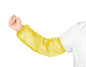Sleeves, PE, Yellow, 18", 15gsm, Machinemade, Elastic On Both Ends, 100ea/bg, 20bg/cs; 2000ea/cs