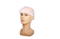 Pleated Bouffant, SBPP, White, Elastic Single Strap, 24", 100ea/bg, 10bg/cs; 1000ea/cs