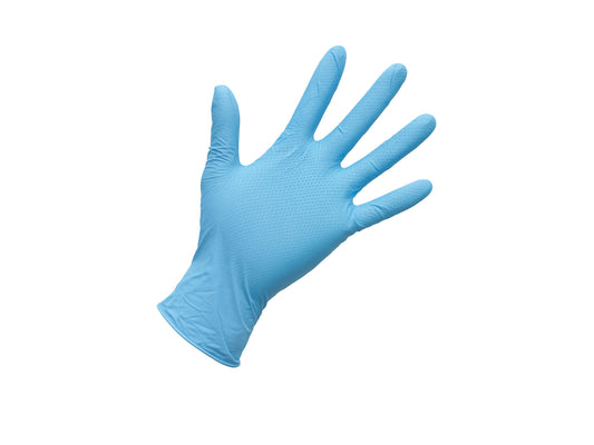 Glove, Nitrile, Blue, 2XL, 9.5'', Powder Free, 5mil, Fully Textured, 100ea/bx, 10bx/cs; 1000ea/cs