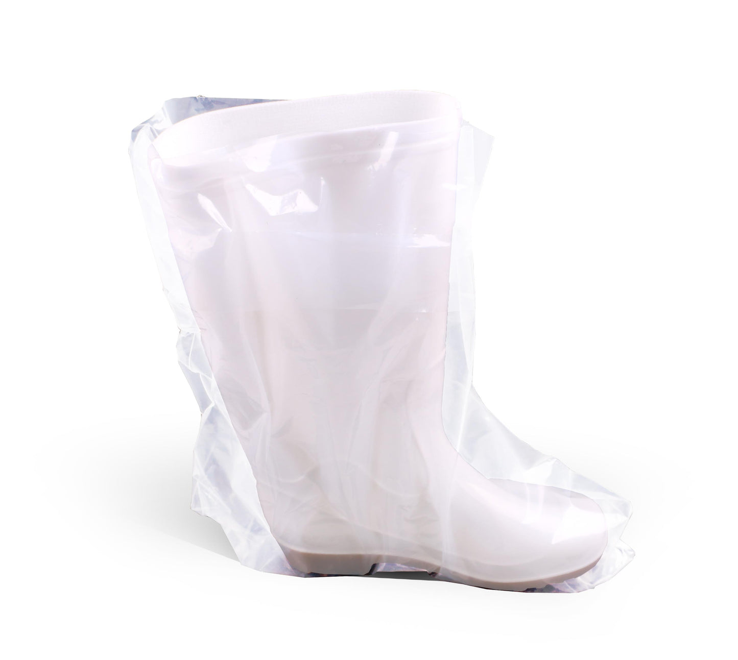 Boot Covers, LDPE, Clear, 19''x16'',Elastic Closure, Smooth,5 Mil, 50ea/bg, 5bg/cs; 250ea/cs