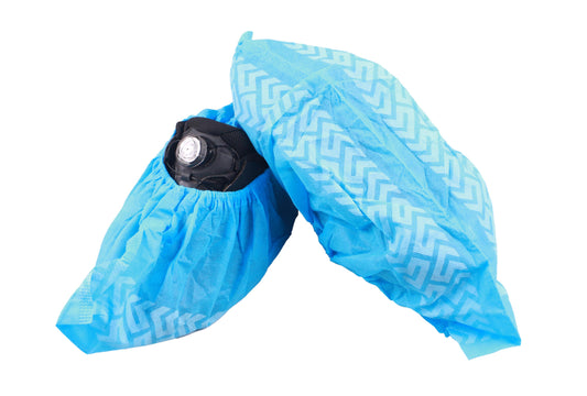 Shoe Covers, SBPP, Blue, Elastic, 100ea/bg, 3bg/cs; 300ea/cs