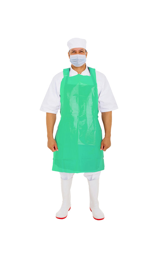 Apron, PE, Green, 28"x46", 2mil,100ea/bg, 10bg/cs; 1000ea/cs