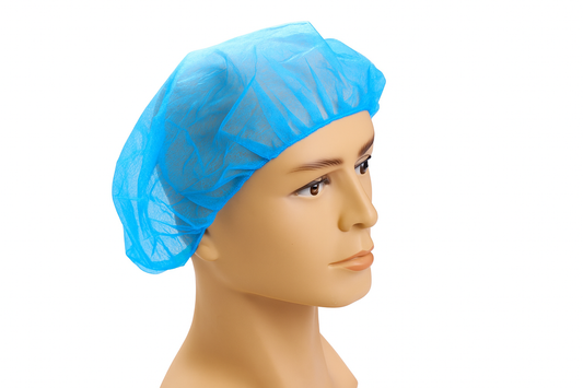 Bouffant Cap, SBPP, Blue, 24",100ea/bg, 10bg/cs; 1000ea/cs