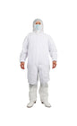 Coverall, PP, White, 4XL, 25gsm, Elastic Ankles and Wrists, 25ea/bg, 1bg/cs; 25ea/cs